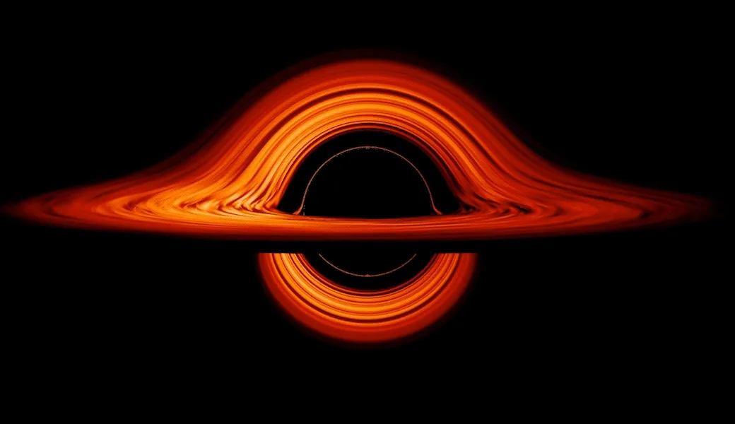 Rapidly spinning black hole surrounded by an accretion disc